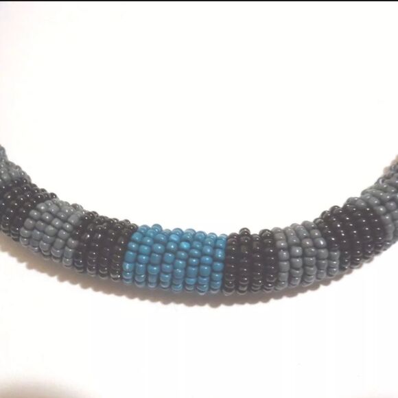 Talbot's Necklace Multicolored Adjustable Closure Small Bead NWOT 18"-21" - Picture 3 of 3